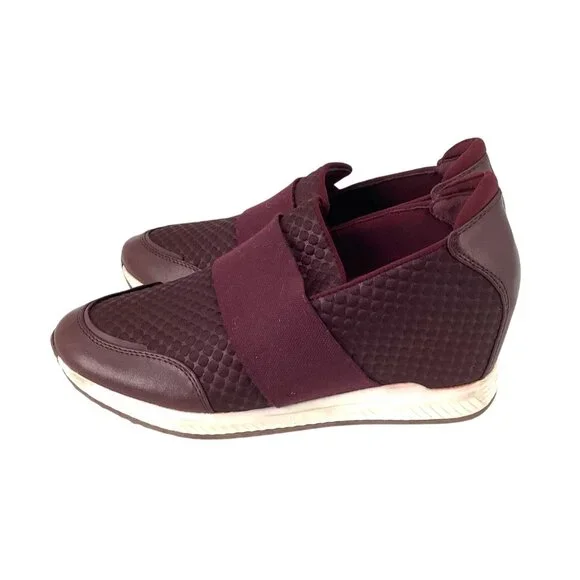Cliff Wedge Sneakers by Baretraps Jamese Maroon Choose your size 9 - Picture 4 of 7